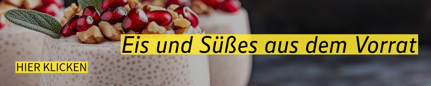 Eis und Süßes aus dem Vorrat